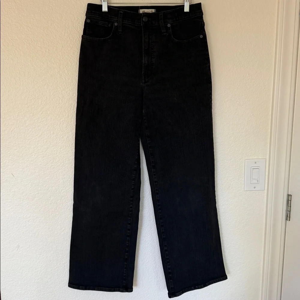 Madewell The Perfect Vintage Wide Leg Jean High Waist Black - Picture 3 of 9